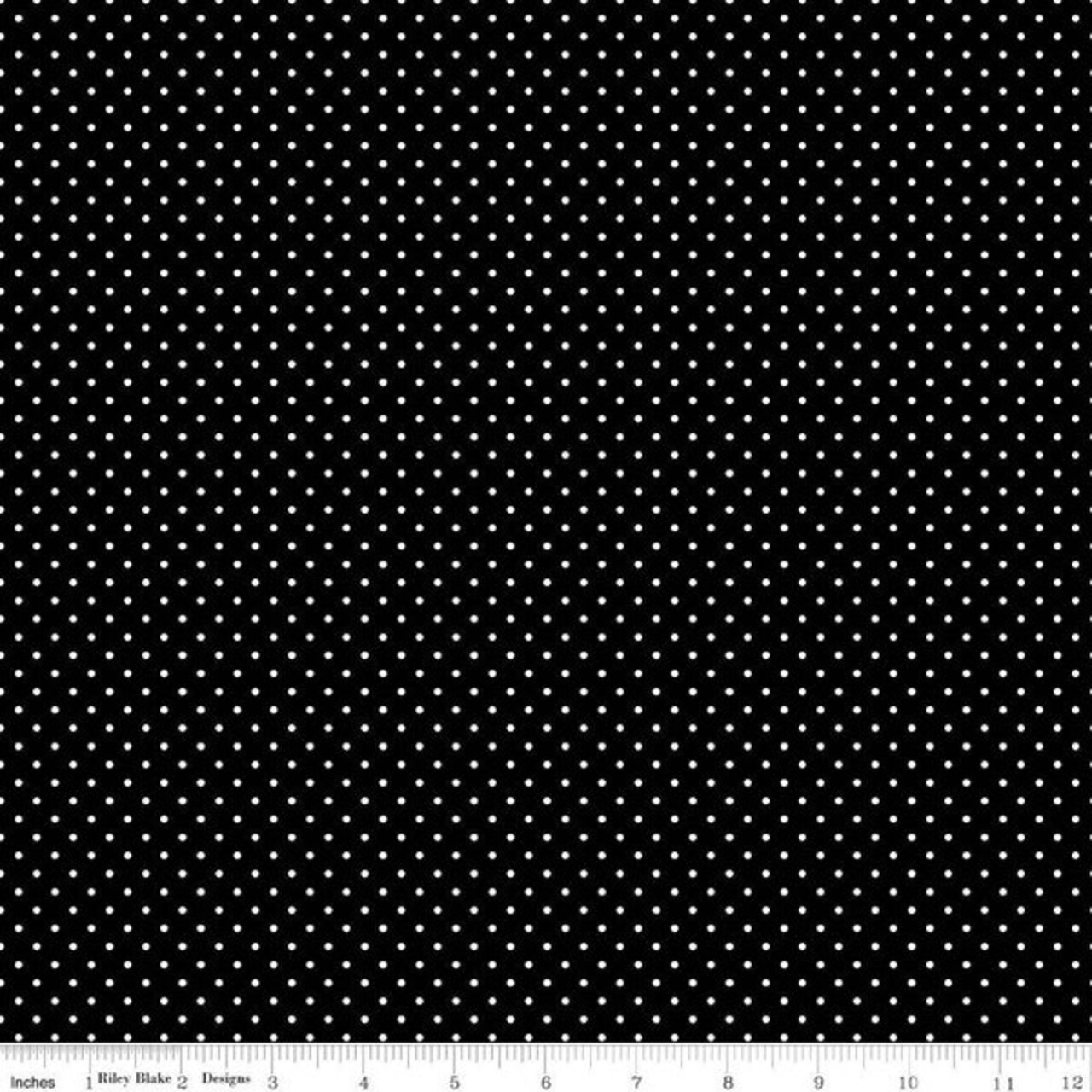 Swiss Dot in Black (c670-110 black) | Swiss Dot | Riley Blake Designs | Riley Blake
